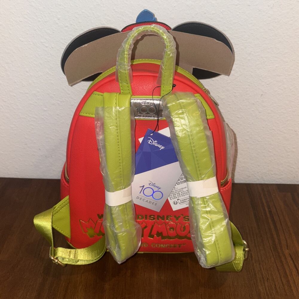 Mickey Mouse “The Band Concert” Loungefly Mini Backpack 100th Anniversary (NEW) - Picture 2 of 4